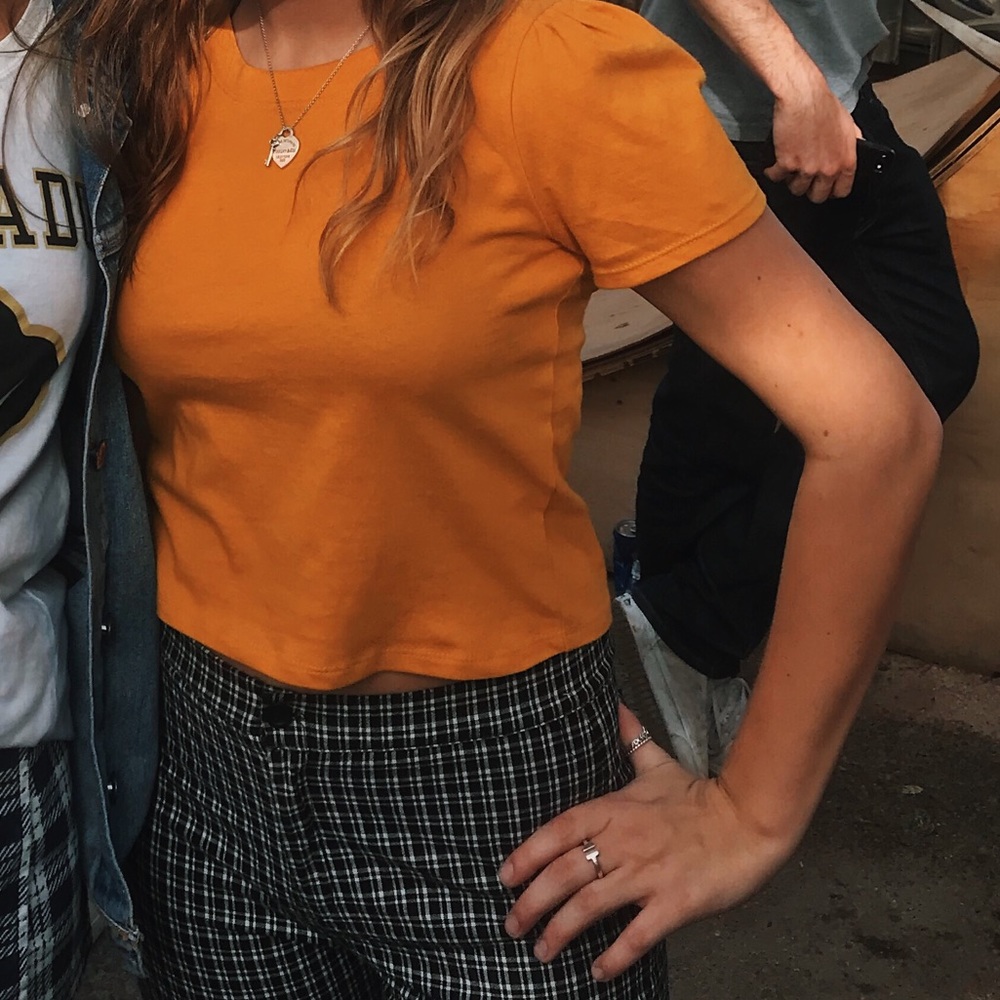 Orange crop top!